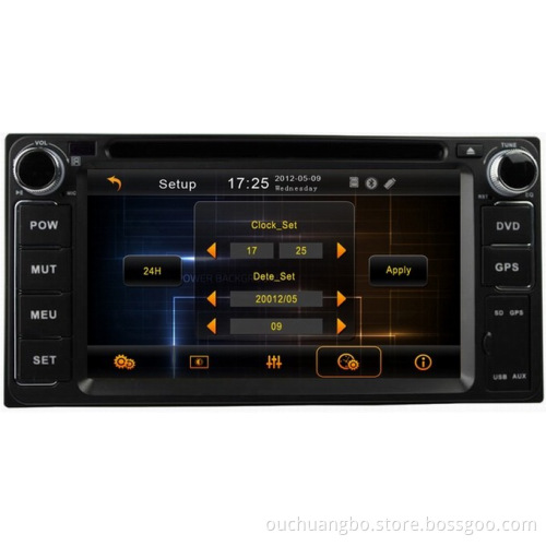 Ouchuangbo HD 1080P Car DVD GPS 3G/Wifi Radio Player For Toyota Vios /Land Cruiser(2003-2010)